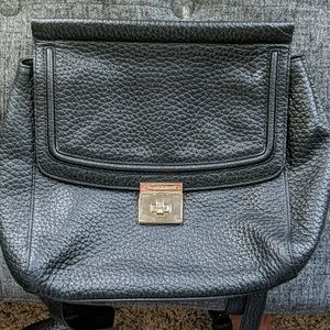 Black Leather Kate Spade backpack